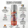 Infografía de laca de colores para el pelo: fácil de lavar, para todo tipo de cabello, sin amoníaco y de secado rápido.