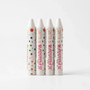 Pack de cuatro barras de maquillaje artístico blanco con diseño ergonómico para delineados finos y maquillaje profesional de larga duración.