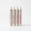Pack de cuatro barras de maquillaje artístico blanco con diseño ergonómico para delineados finos y maquillaje profesional de larga duración.